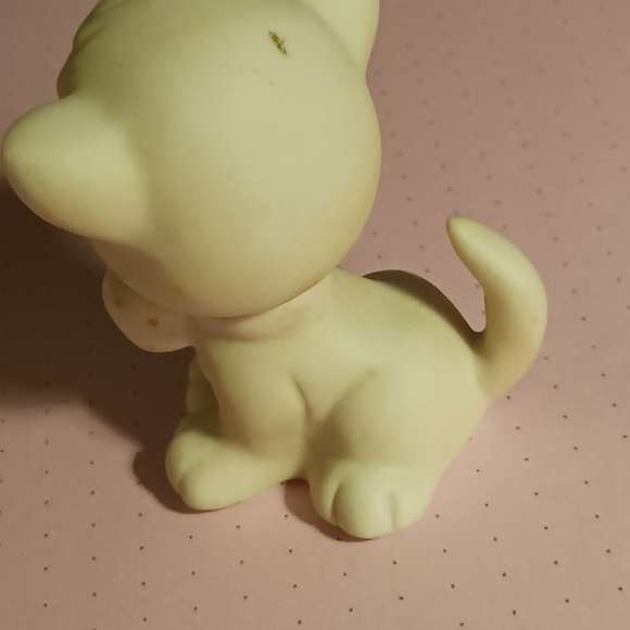 2 - Enesco Precious Moments animal figurines Teddy bear and cat with bows 1982 - Picture 6 of 14